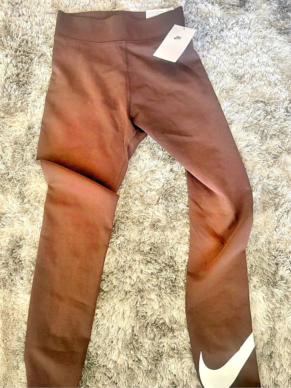 Nike Sportswear Classics High-Waisted Graphic Leggings Brown XS Non Smoking Hous